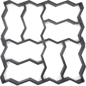 Square Paving Mould | Square Concrete Paver Mould | Square Stepping Stone Molds 12 Brick Paver Mold | Paving Brick Moulds | Interlocking Brick Plastic Mould